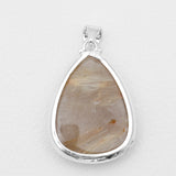 Rutilated Quartz Silver Pendants