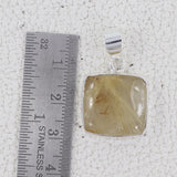 925 Silver Rutilated Quartz Pendant