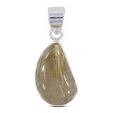 925 Silver Rutilated Quartz Pendant