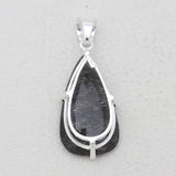 Tourmalinated Quartz Silver Pendants