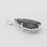 Tourmalinated Quartz Silver Pendants