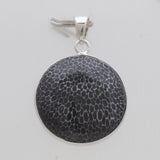 925 Sterling Silver Black Coral Pendants