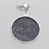 925 Sterling Silver Black Coral Pendants