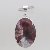 Crazy Lace Agate Silver Pendants