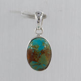 Boulder Turquoise Silver Pendant