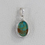 Boulder Turquoise Silver Pendant