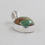 Boulder Turquoise Silver Pendant