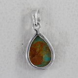 Boulder Turquoise Silver Pendant