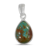 Boulder Turquoise Silver Pendant