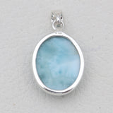 925 Sterling Silver Larimar Pendants