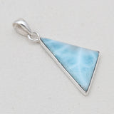Natural Larimar Sterling Silver Pendants
