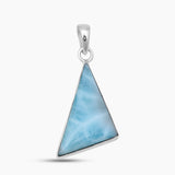 Natural Larimar Sterling Silver Pendants