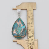 Blue Copper Turquoise Silver Pendants