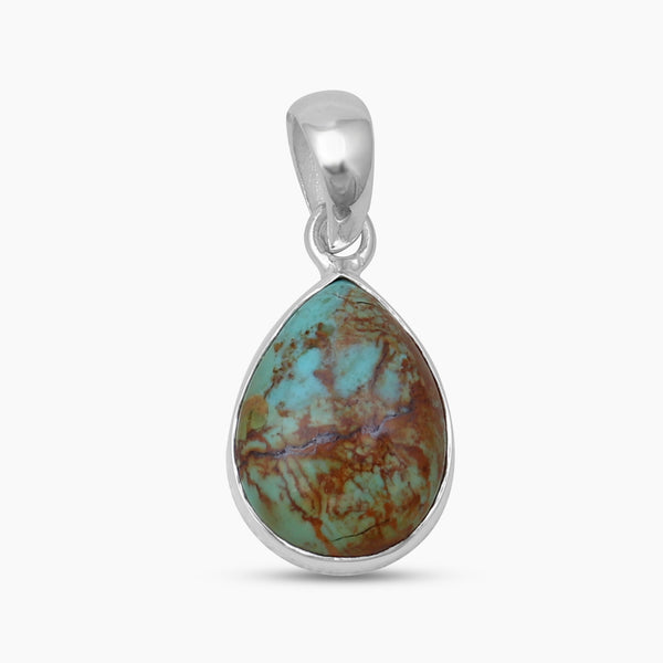 925 Silver Boulder Turquoise Pendants