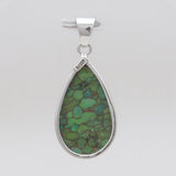Green Copper Turquoise Silver Plain Pendants