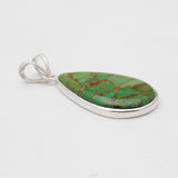 Green Copper Turquoise Silver Plain Pendants