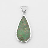 Green Copper Turquoise Silver Plain Pendants