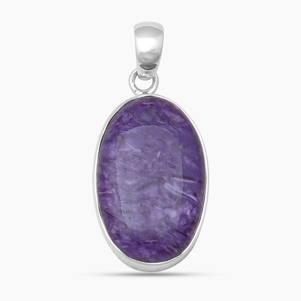 925 Sterling Silver Charoite Pendants