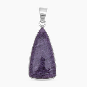 925 Sterling Silver Charoite Pendants