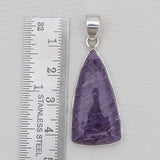 925 Sterling Silver Charoite Pendants