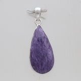 925 Sterling Silver Charoite Pendants