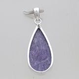 925 Sterling Silver Charoite Pendants
