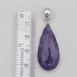 925 Sterling Silver Charoite Pendants