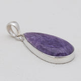 925 Sterling Silver Charoite Pendants