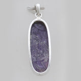 925 Sterling Silver Charoite Pendants