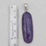 925 Sterling Silver Charoite Pendants