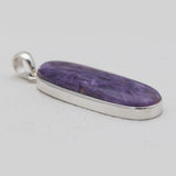 925 Sterling Silver Charoite Pendants