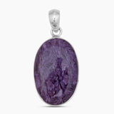 925 Sterling Silver Charoite Pendants