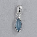 925 Sterling Silver Blue Topaz Pendant