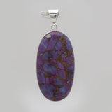 Purple Copper Turquoise Silver Pendants