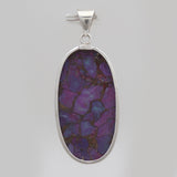 Purple Copper Turquoise Silver Pendants