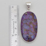Purple Copper Turquoise Silver Pendants