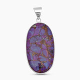 Purple Copper Turquoise Silver Pendants