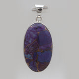 Purple Copper Turquoise Silver Pendants