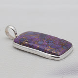 Purple Copper Turquoise Silver Pendants