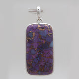 Purple Copper Turquoise Silver Pendants