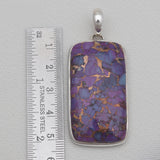 Purple Copper Turquoise Silver Pendants