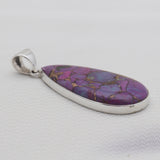 Purple Copper Turquoise Silver Pendants