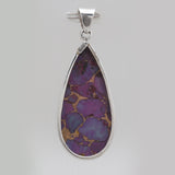 Purple Copper Turquoise Silver Pendants
