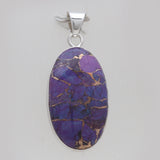 925 Sterling Silver Purple Turquoise Pendants