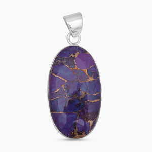 925 Sterling Silver Purple Turquoise Pendants