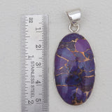 925 Sterling Silver Purple Turquoise Pendants