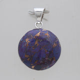 925 Sterling Silver Purple Turquoise Pendants