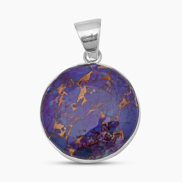 925 Sterling Silver Purple Turquoise Pendants