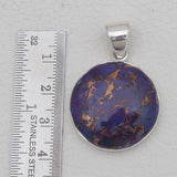 925 Sterling Silver Purple Turquoise Pendants