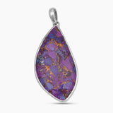 925 Sterling Silver Purple Turquoise Pendants